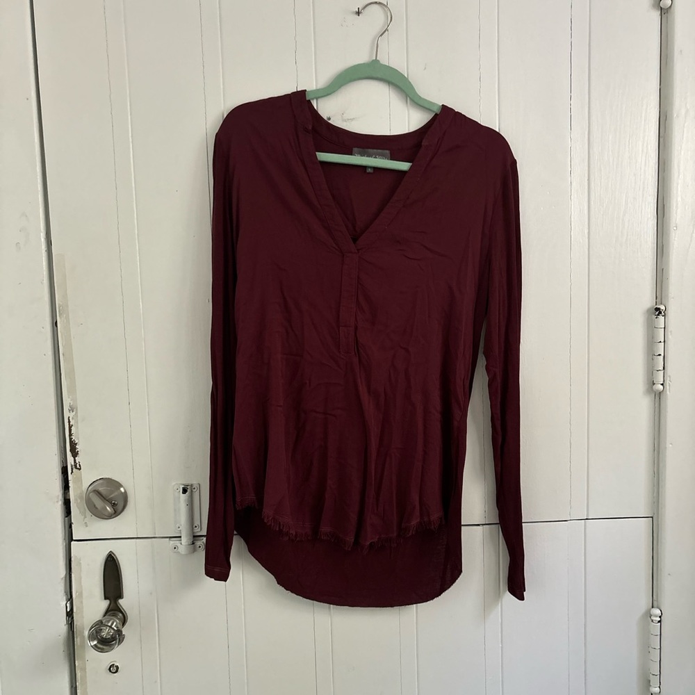 Michael Stars Maroon Shirt